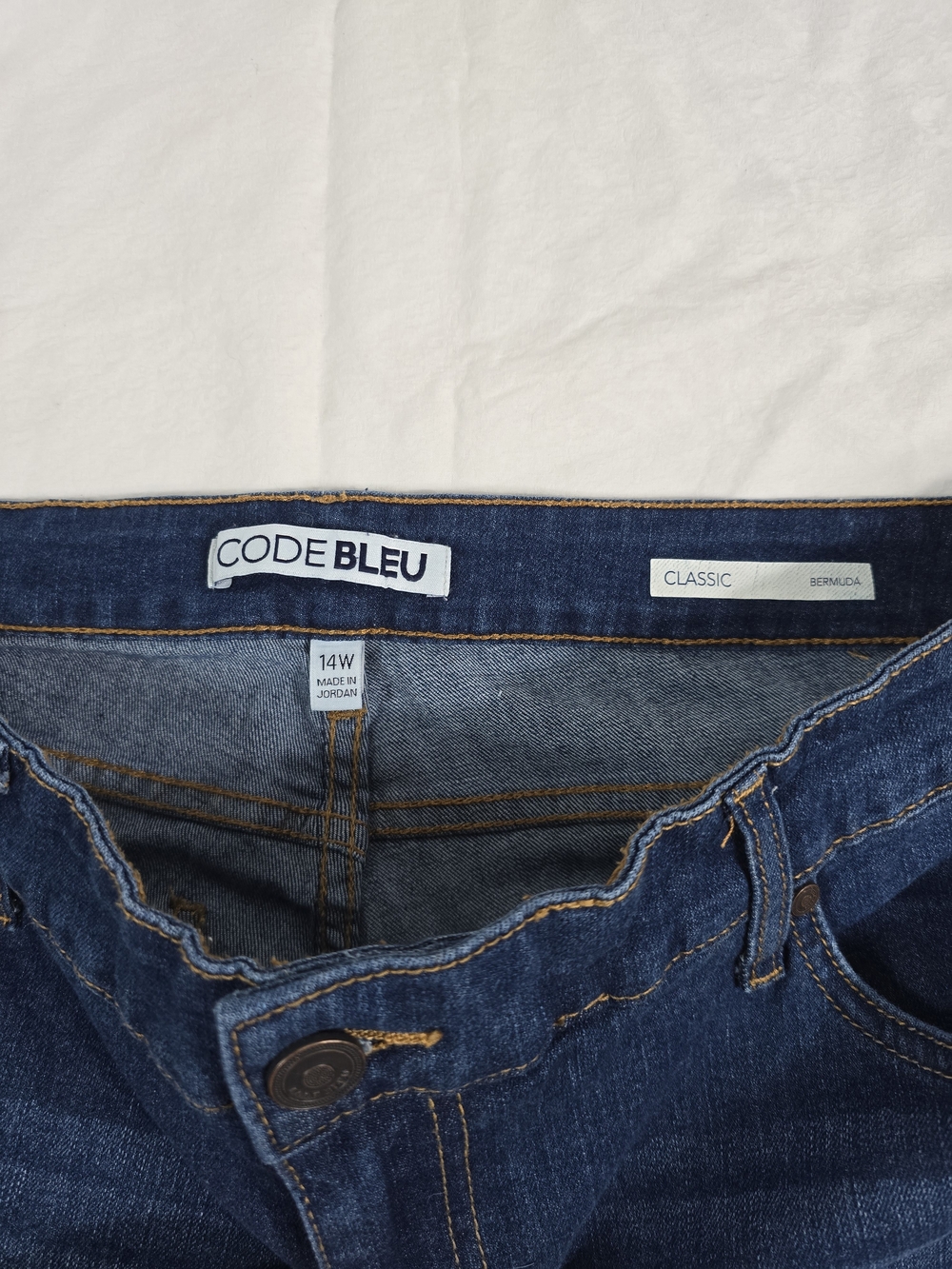 Dark Wash Denim Shorts - Picture 8 of 8